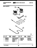 BROILER PARTS Diagram and Parts List for KF440GDD5  Frigidaire Range