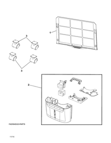 Recommended Spare Parts Diagram and Parts List for CAD504DWD3  Frigidaire Dehumidifier