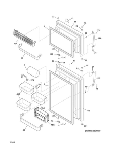 Part Location Diagram of 137095501 Frigidaire ANCHOR
