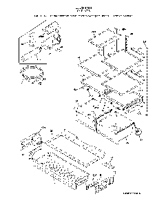 Shelves Diagram and Parts List for 25370447411  Kenmore Refrigerator