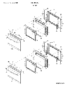 Doors Diagram and Parts List for FGET3069UFA  Frigidaire Wall Oven