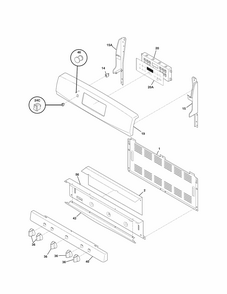 Part Location Diagram of 316556038 Frigidaire PANEL