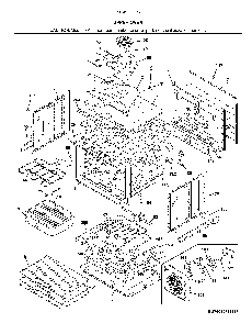 Upper oven Diagram and Parts List for 79049533317  Kenmore Wall Oven