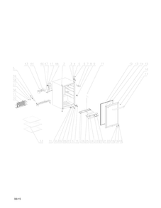 Recommended Spare Parts Diagram and Parts List for FFBC46C2QS0  Frigidaire Wine and Beverage Cooler