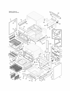 Body Diagram and Parts List for 79078013002  Kenmore Range