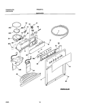 DISPENSER Diagram and Parts List for FRS23H7CQ0  Frigidaire Refrigerator