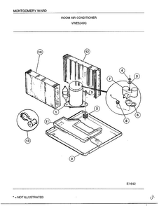 Room Air Conditioner Page 5 Diagram and Parts List for 5249G  Frigidaire Air Conditioner