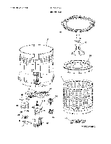 Motor/tub Diagram and Parts List for FFTW4120SW0  Frigidaire Washer