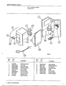 Air Conditioner Page 2 Diagram and Parts List for 5257D  Frigidaire Air Conditioner