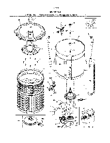 Motor/tub Diagram and Parts List for 41771733810  Kenmore Washer Dryer Combo