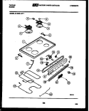 COOKTOP AND BROILER PARTS Diagram and Parts List for 37-2639-00-01  Tappan Range