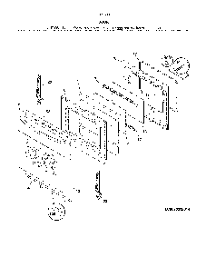 Door Diagram and Parts List for 79094144311  Kenmore Range
