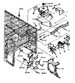 Switches And Microwave Parts Diagram and Parts List for 5648773580  Kenmore Microwave