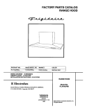 COVER Diagram and Parts List for PLHV42P8KC  Frigidaire Range Hood
