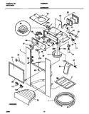 ICE DISPENSER Diagram and Parts List for FRS26ZTHB0  Frigidaire Refrigerator