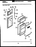 DOOR PARTS Diagram and Parts List for GTL175BH1  Frigidaire Refrigerator