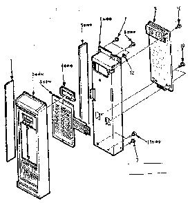 Control Panel Parts Diagram and Parts List for 5648788610  Kenmore Microwave