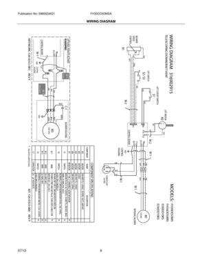 06 - WIRING DIAGRAM Diagram and Parts List for FH30DD50MSA  Frigidaire Range Hood