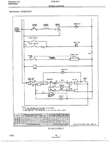 Wiring Diagram Diagram and Parts List for 4847-80B  Frigidaire Range