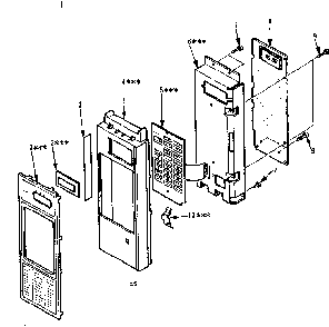 Control Panel Parts Diagram and Parts List for 5648668611  Kenmore Microwave