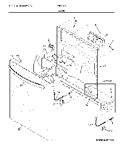 Door Diagram and Parts List for FFID2426TS5A  Frigidaire Dishwasher