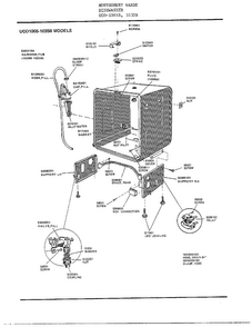 Dishwasher Page 4 Diagram and Parts List for 1005  Frigidaire Dishwasher