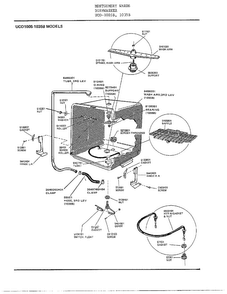 Dishwasher Page 5 Diagram and Parts List for 1005  Frigidaire Dishwasher