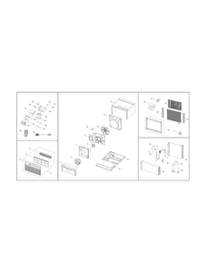 Recommended Spare Parts Diagram and Parts List for 25370135011  Kenmore Air Conditioner