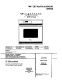 COVER Diagram and Parts List for PLEB30S8CCC  Frigidaire Wall Oven