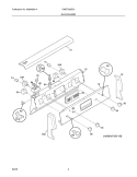 BACKGUARD Diagram and Parts List for CWEF355ES1  Westinghouse Range