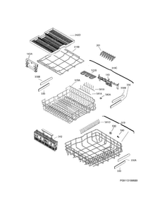 Part Location Diagram of 117492590 Frigidaire RACK ASSEMBLY