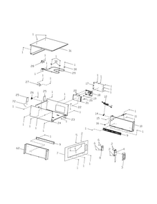 Body Diagram and Parts List for E30WD75GPS4  Electrolux Warming Drawer