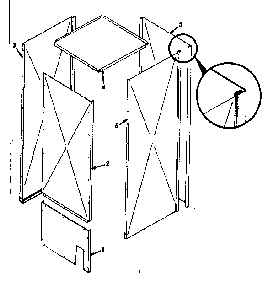 Return air adapter Diagram and Parts List for 867749121  Frigidaire Air Conditioner