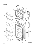 DOORS Diagram and Parts List for GRT18S6AW5  Gibson Refrigerator