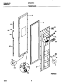 FREEZER DOOR Diagram and Parts List for MRS20WRGD0  Frigidaire Refrigerator