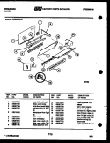 SPLASHER CONTROL Diagram and Parts List for REM638BDW4  Frigidaire Range