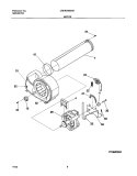 MOTOR Diagram and Parts List for CRER7900AS1  Frigidaire Dryer