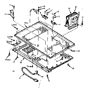 Microwave Parts Diagram and Parts List for 5648748610  Kenmore Microwave