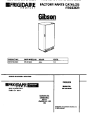 COVER Diagram and Parts List for GFU21M4AW4  Gibson Freezer