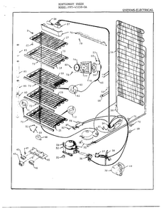 Part Location Diagram of 129986 Frigidaire Refrigerator compressor