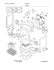 Part Location Diagram of 316406505 Frigidaire INSULATION