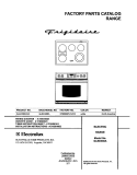 COVER Diagram and Parts List for GLED388ASC  Frigidaire Range