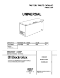 COVER Diagram and Parts List for CFC07M4AW2  Uni Freezer
