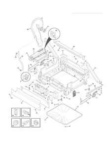 Frame Diagram and Parts List for EDW7505HPS1B  Electrolux Dishwasher