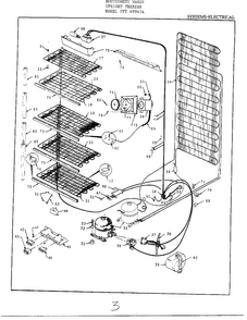 Systems/electrical Diagram and Parts List for 49947A  Frigidaire Freezer