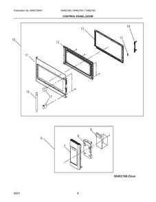 Part Location Diagram of 5304525299 Frigidaire HANDLE