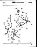 BURNER, MANIFOLD AND GAS CONTROL Diagram and Parts List for 30-3341-00-02  Tappan Range