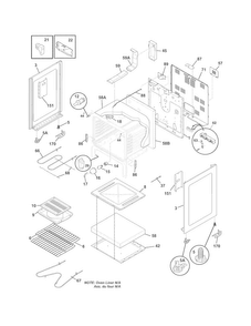Body Diagram and Parts List for GNEM30NWNWA  Gibson Range