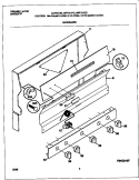 BACKGUARD Diagram and Parts List for MLF311SGDD  Frigidaire Range