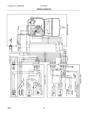 06 - WIRING SCHEMATIC Diagram and Parts List for FFHT2032TM0  Frigidaire Refrigerator